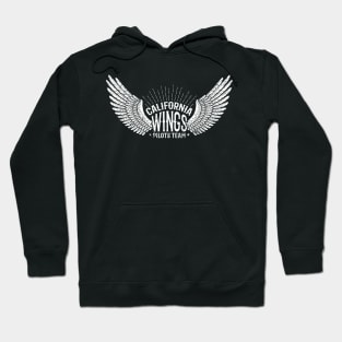 Pilot club retro logo - wings with inscriptions Hoodie